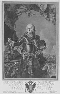 Francis I, Holy Roman Emperor, engraved by Philipp Andreas Kilian by Martin II Mytens or Meytens