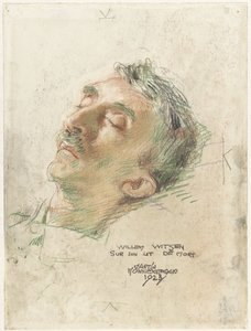 Willem Witsen on His Deathbed by Martin Monnickendam