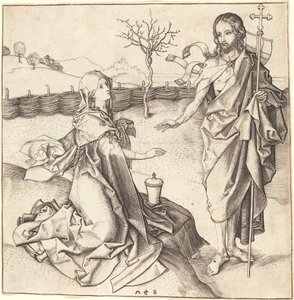 Christ Appearing to Mary Magdalene by Martin Schongauer