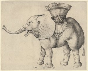 Elephant by Martin Schongauer