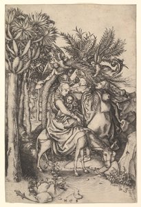 Rest on the Flight into Egypt by Martin Schongauer
