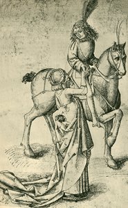 Rider and woman