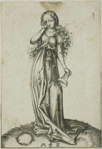 The Third Foolish Virgin by Martin Schongauer