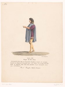 Costume of the Dauphin Charles of Valois from the Tragedy Marcel (Theater Costumes)