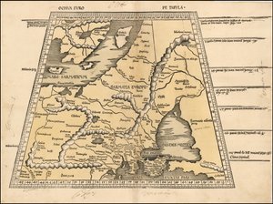 1513 Map of Baltic, Scandinavia, Poland & Eastern Europe by Martin Waldseemüller