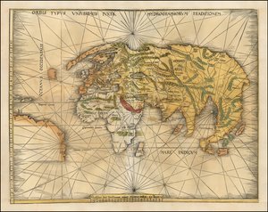 1513 Map of the World by Martin Waldseemüller