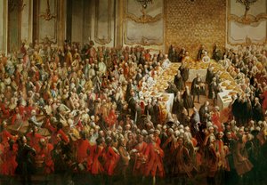 Gala Dinner for the Wedding of Crown Prince Joseph and Princess Isabella of Parma