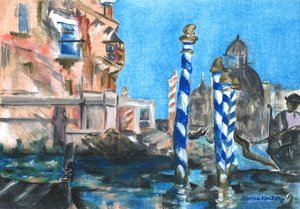 Canal Grande (Homage to Edouard Manet)