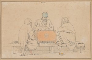 A Turkish Notary and Two Women by Martinus Rørbye