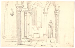 Crypt of the Cathedral, Otranto by Martinus Rørbye
