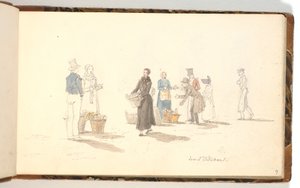 Fruit Sellers by Martinus Rørbye