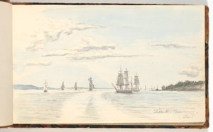 Coastal Landscape with Ships by Martinus Rørbye