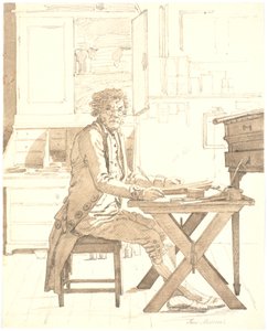 The Scribe Jens Melsen by Martinus Rørbye