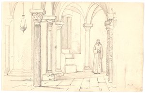 Crypt of the Cathedral, Otranto by Martinus Rørbye