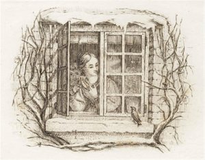 Illustration for "Fifty Fables for Children" by Hey by Martinus Rørbye