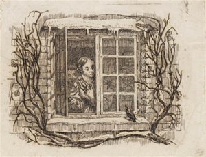 Illustration for "Fifty Fables for Children" by Hey by Martinus Rørbye