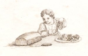 Illustration of "Fifty Fables for Children" by Hey by Martinus Rørbye