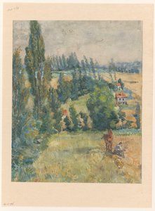 Landscape with Resting Farmer by a Horse by Martinus van Andringa