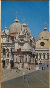 Courtyard of the Palace of the Doge of Venice by Martin Rico