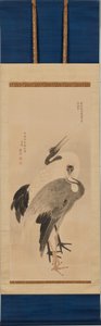 Pair of Cranes by Maruyama Okyo