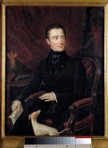 Portrait of the French Poet Alphonse de Lamartine