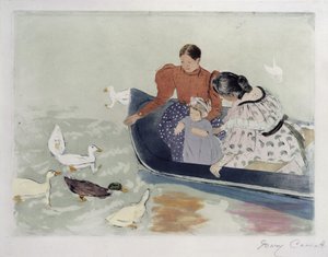 Feeding the Ducks by Mary Cassatt