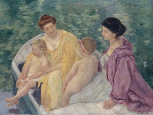 The Bath: Two Mothers and Their Children in a Boat