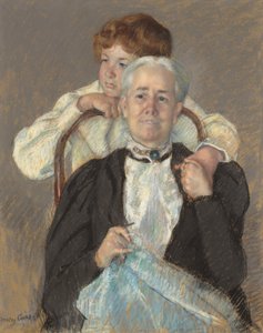 Portrait of Mrs. Cyrus J. Lawrence with her Grandson R. Lawrence Oakley by Mary Cassatt