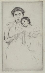 The Crocheting Lesson by Mary Cassatt