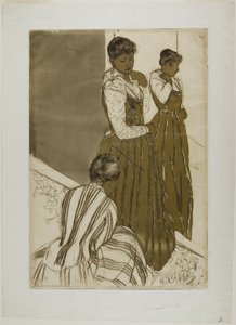 The Fitting by Mary Cassatt