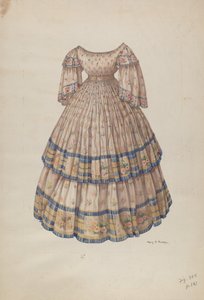Dress with Hoop Skirt
