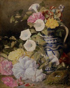 A Still Life with a Vase of Flowers by Mary Elizabeth Duffield
