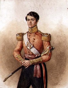Portrait of Major Charles Hamilton Wake (d.1871) 34th Native Indian Infantry by Mary Ellen Best