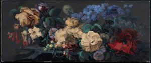 Summer flowers on a ledge