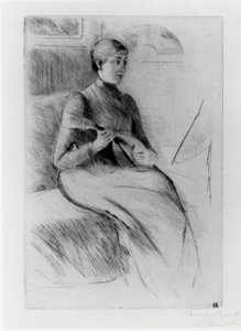 The Mandolin Player by Mary Stevenson Cassatt