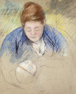 Woman Leaning over Baby