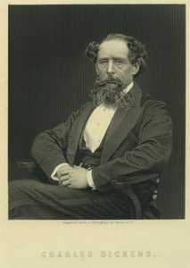 Charles Dickens, portrait after photograph by Herbert Watkins
