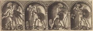 Various Portraits and Figures XI by Master AD
