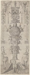 A Grotesque with Diana of Ephesus and Diverse Animals by Master AP