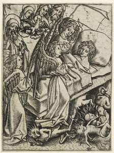 Presentation of Humility Against Avarice by Master E. S.