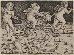 Five Cupids Playing