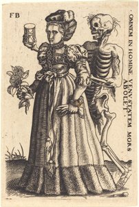 Young Woman and Death by Master F.B.