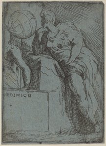 Endymion by Master F.P. after Parmigianino
