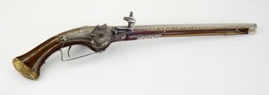 One of Pair of Wheel-Lock Holster Pistols, c.1650