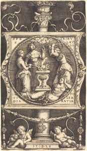 Emblem with Hope, Tribulation, Envy, and Tolerance by Master IB