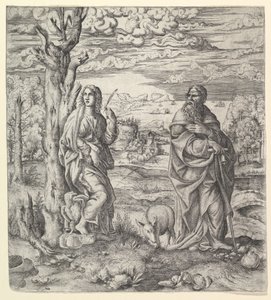 Saint John and Anthony in a Landscape