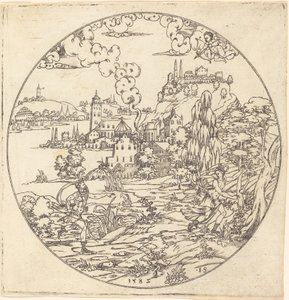Neptune and Arethusa by Master IS.