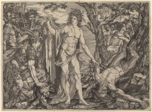 Apollo and Marsyas by Master MF