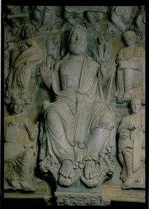Portico de la Gloria Depicting Christ in Majesty (detail)