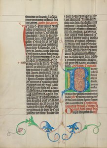 Decorated Initial B by Master Michael